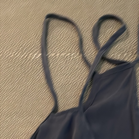 Mason silk navy blouse size 2 - Picture 3 of 8